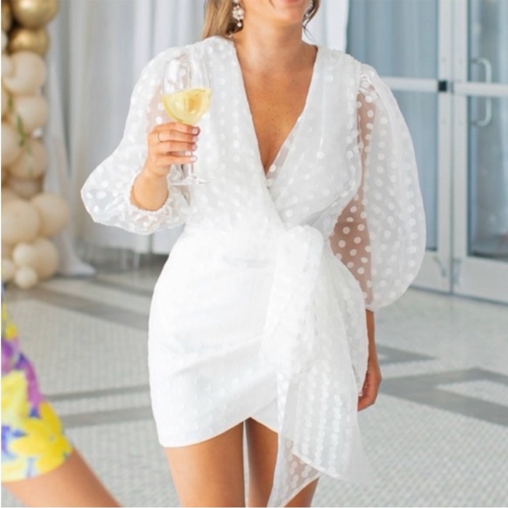 Lovers + Friends Alize Mini Dress in White